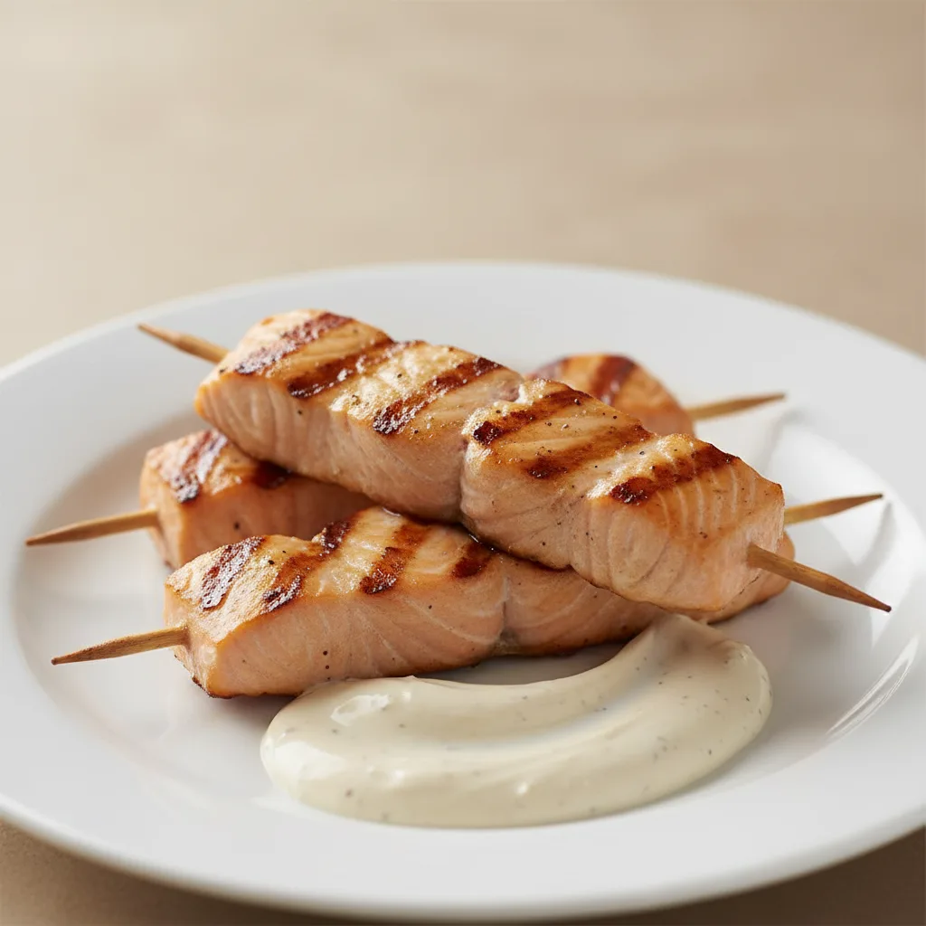 Grilled Salmon Skewers Grilled Salmon Skewers