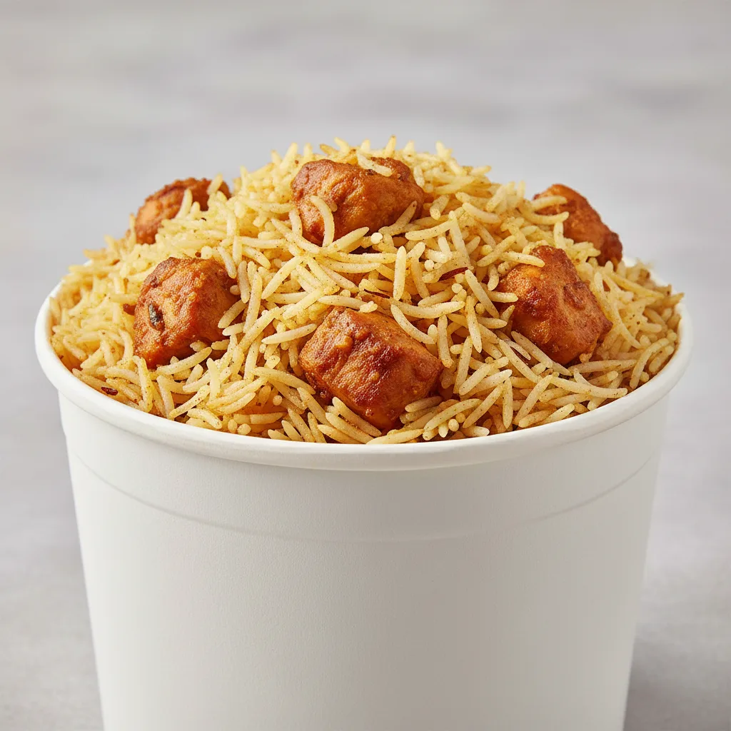 Boneless Chicken Bucket Biryani Boneless Chicken Bucket Biryani