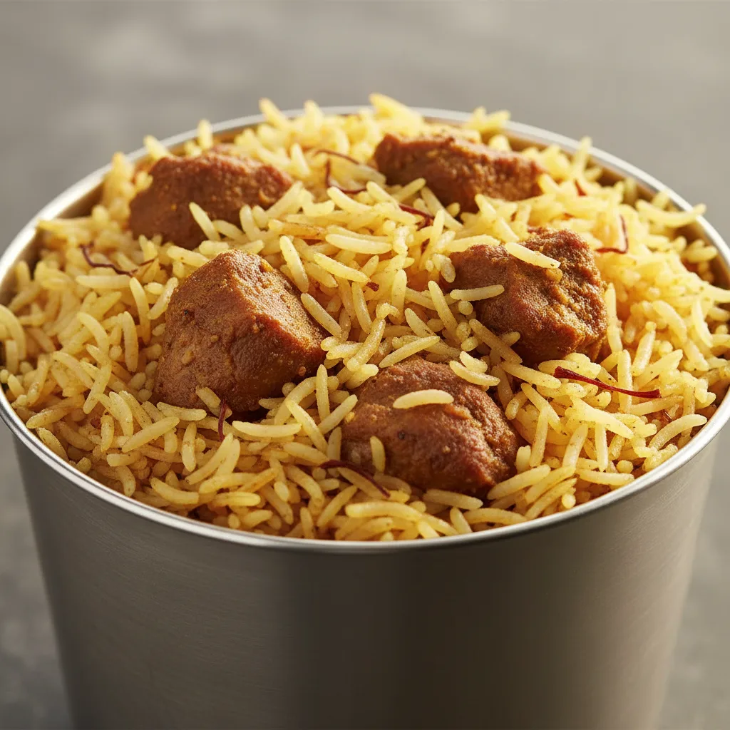 Boneless Goat Bucket Biryani Boneless Goat Bucket Biryani