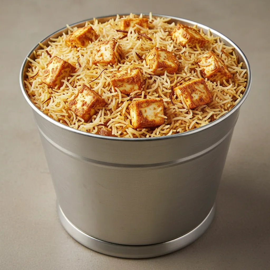 Paneer Bucket Biryani Paneer Bucket Biryani