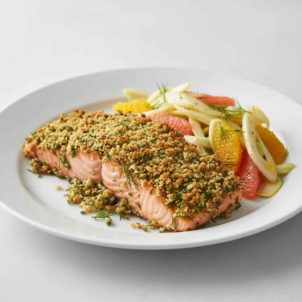 Herb-Crusted Salmon Herb-Crusted Salmon