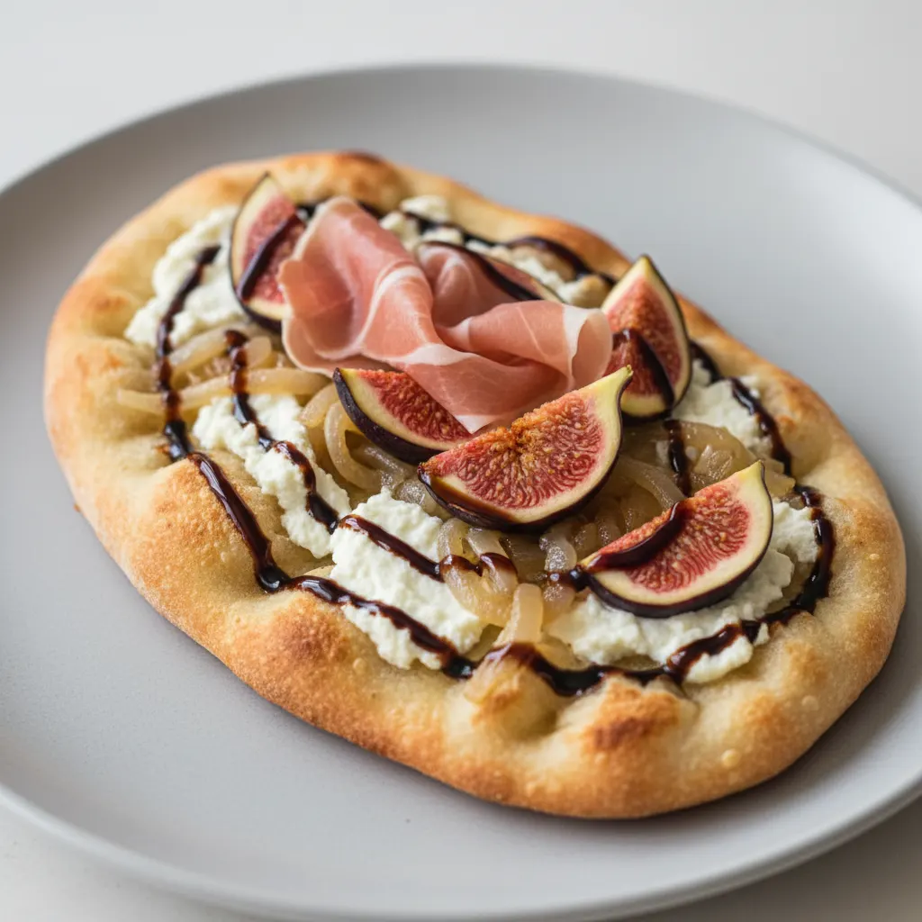 Goat Cheese and Fig Flatbread Goat Cheese and Fig Flatbread