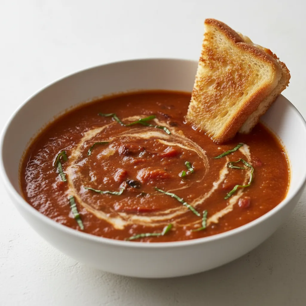 Charred Tomato Basil Bisque Charred Tomato Basil Bisque