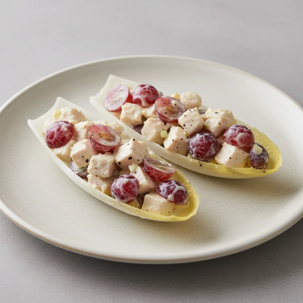 Endive Spears with Chicken and Grape Salad Endive Spears with Chicken and Grape Salad