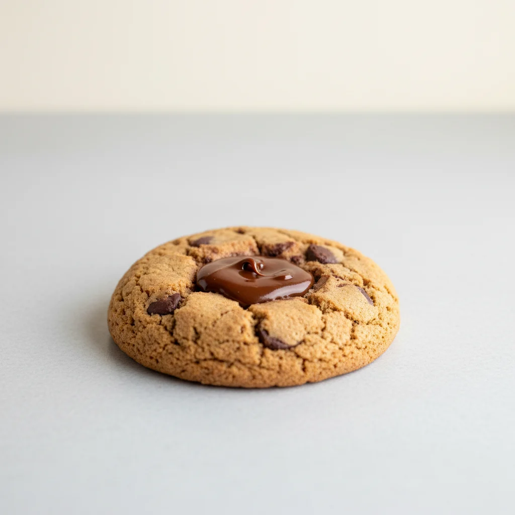 Single Fudge-Filled Chocolate Chip Cookie Single Fudge-Filled Chocolate Chip Cookie