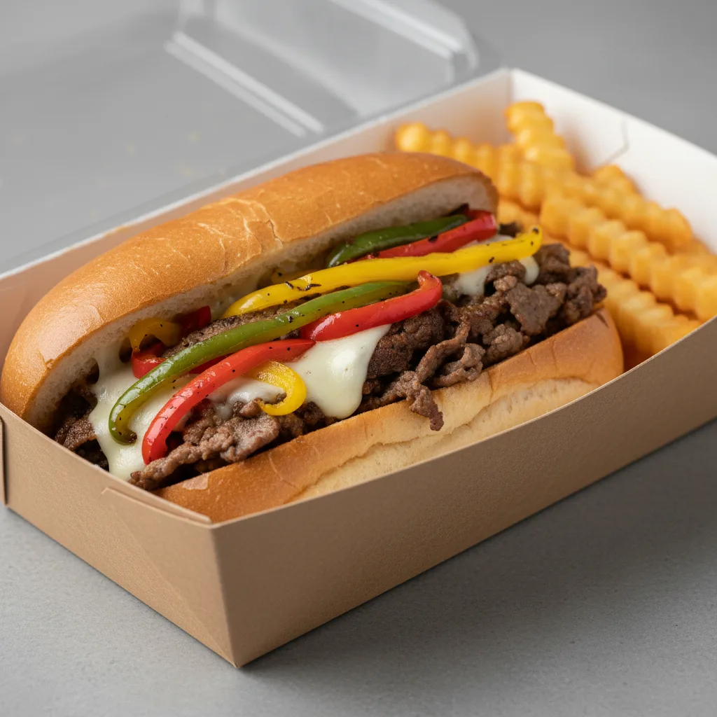 Bell Peppers Cheesesteak Boxed Lunch Bell Peppers Cheesesteak Boxed Lunch