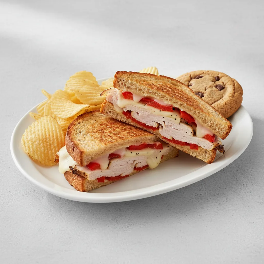 Grilled Turkey Jack with Chips and a Cookie Grilled Turkey Jack with Chips and a Cookie