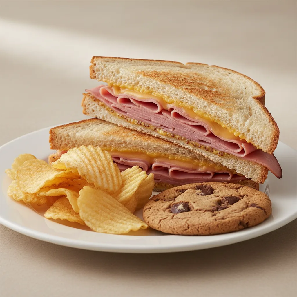 Into the Forest Ham and Cheese Sandwich with Chips and a Cookie Into the Forest Ham and Cheese Sandwich with Chips and a Cookie