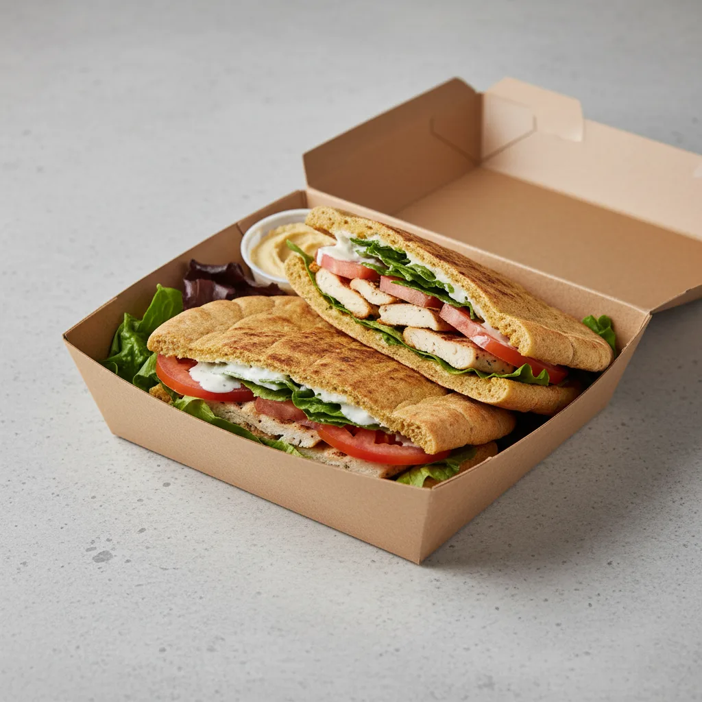 Gluten-Free Pita Sandwich Boxed Lunch Gluten-Free Pita Sandwich Boxed Lunch