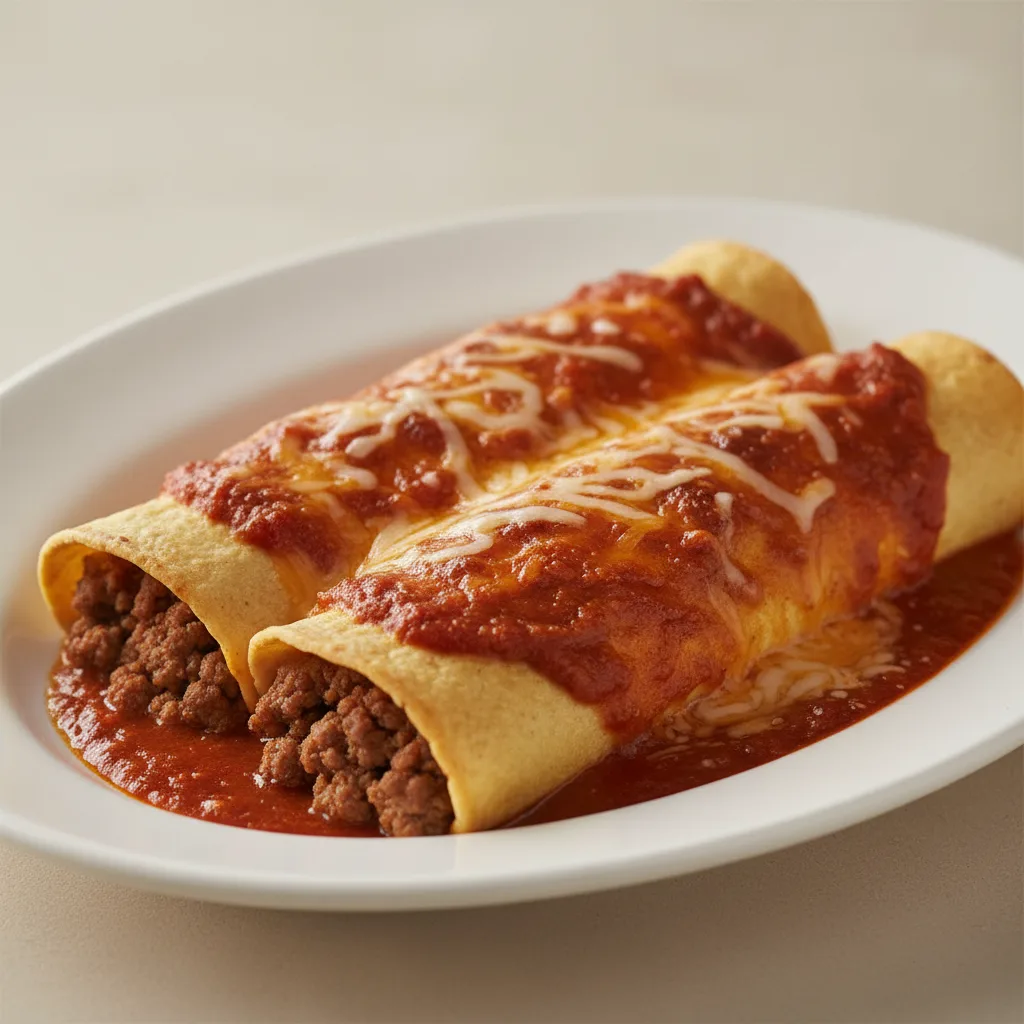 Cheese and Beef Enchiladas Cheese and Beef Enchiladas