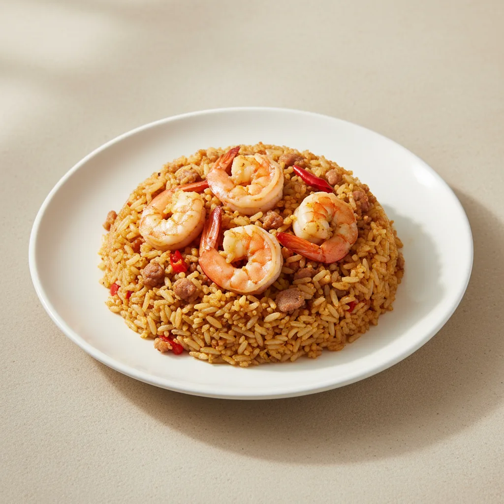 Chef Special Spicy Fried Rice with Prawn and Minced Pork Chef Special Spicy Fried Rice with Prawn and Minced Pork
