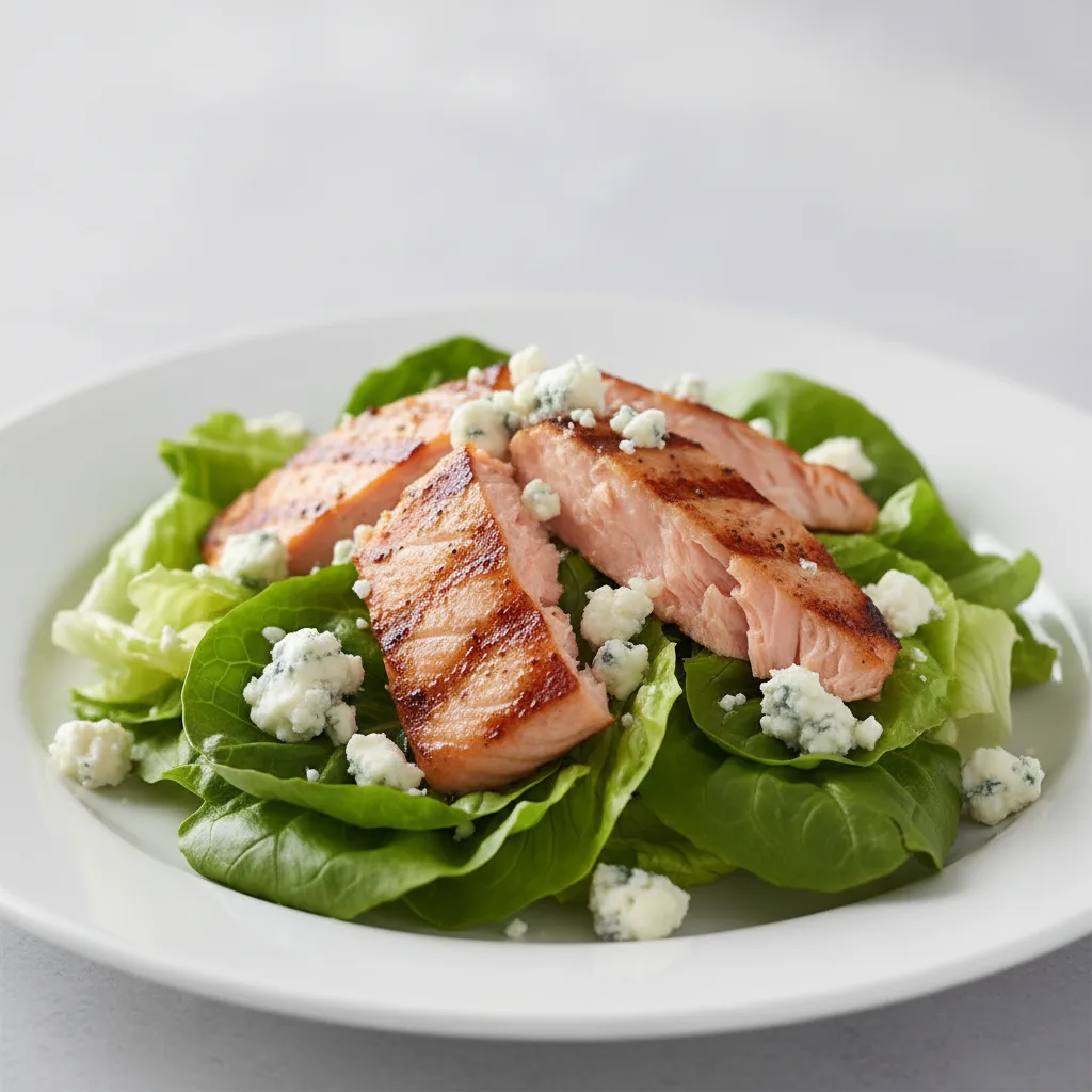 Salmon Bibb and Blue Salmon Bibb and Blue
