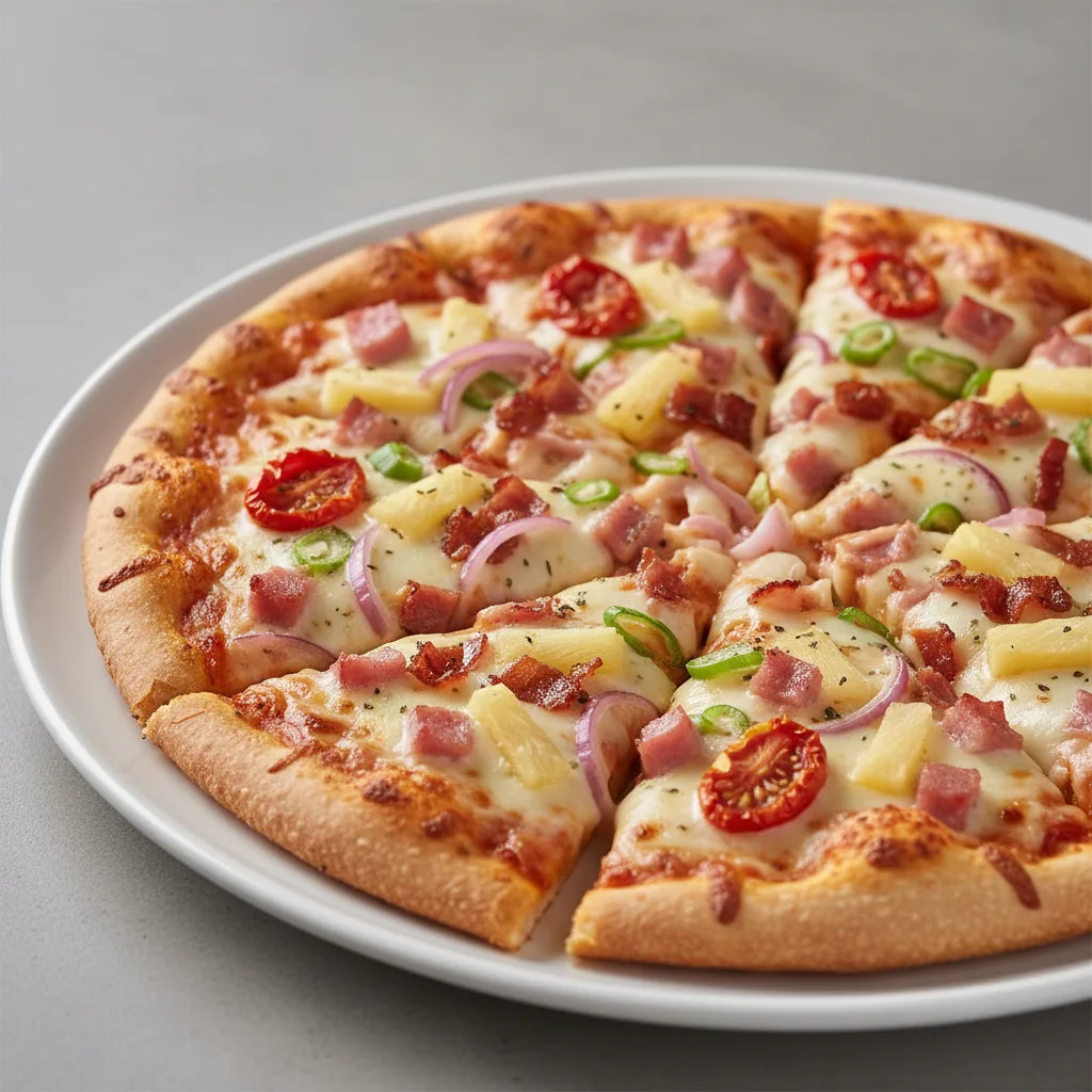 Gluten-Free Maui Zaui Pizza with Ham Gluten-Free Maui Zaui Pizza with Ham