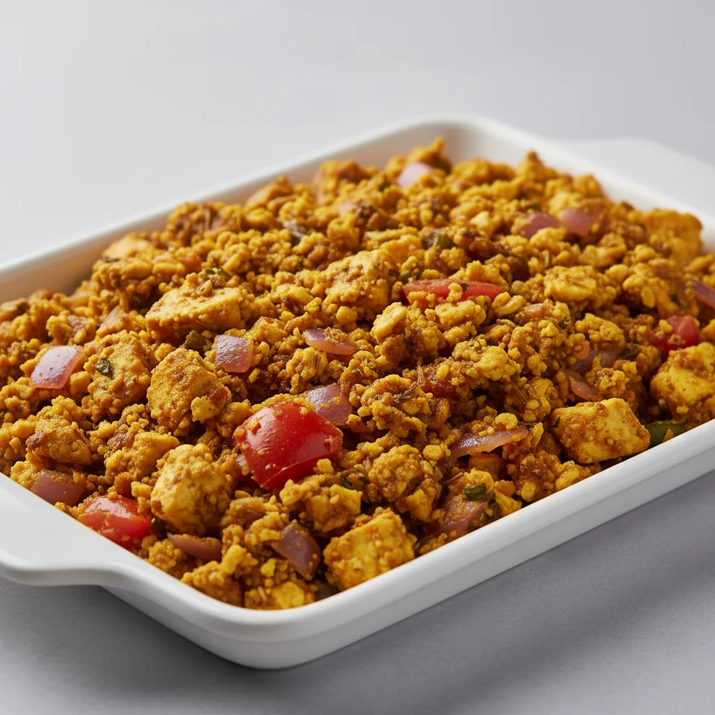 Paneer Bhurji Tray Paneer Bhurji Tray