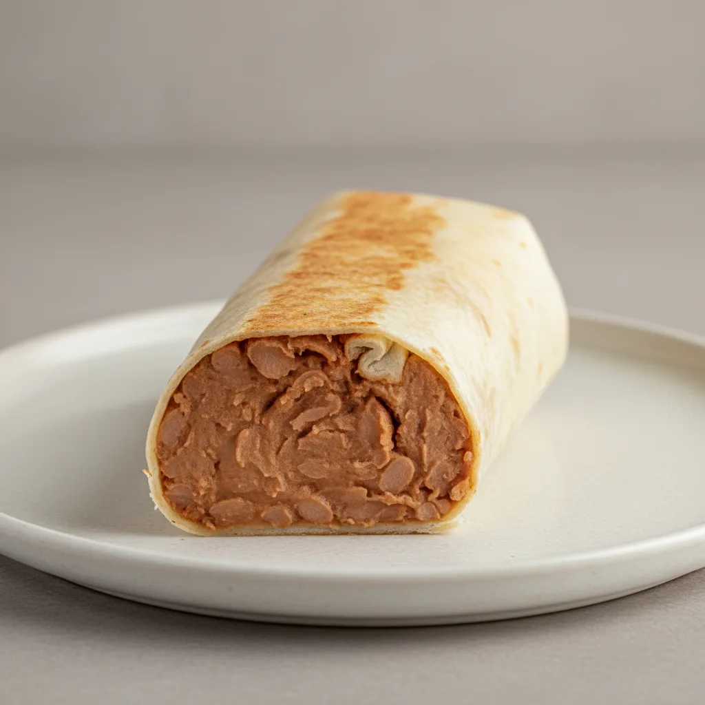 Stuffed with Refried Beans Super Burrito Stuffed with Refried Beans Super Burrito