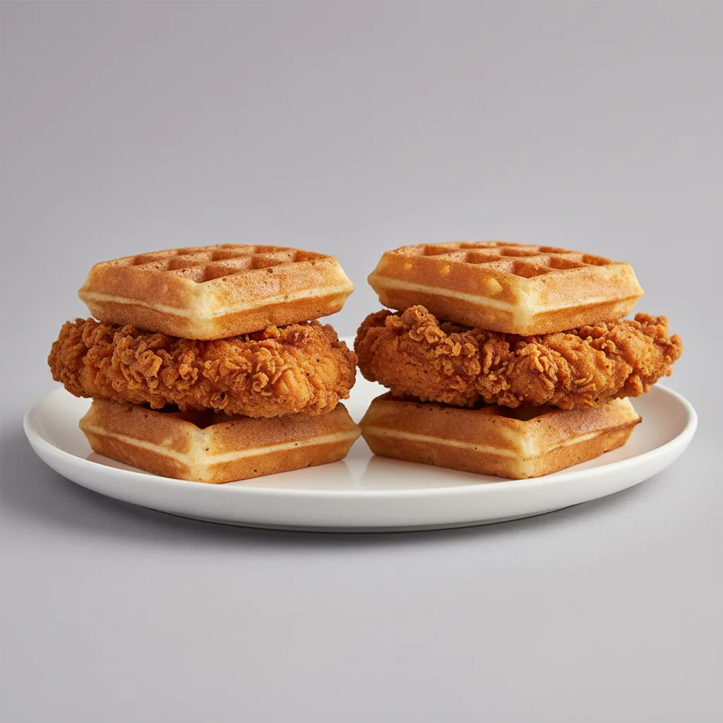 Chicken and Waffle Sandwich Chicken and Waffle Sandwich