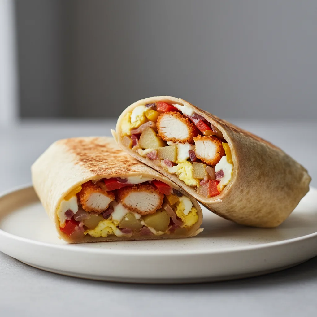 Crispy Chicken Burrito Crispy Chicken Burrito