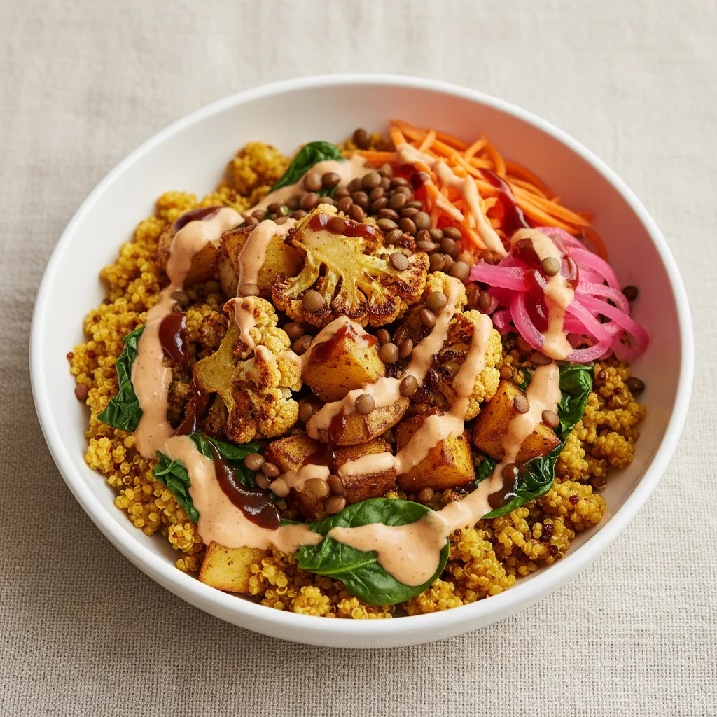Spiced Cauliflower and Quinoa Bowl Spiced Cauliflower and Quinoa Bowl