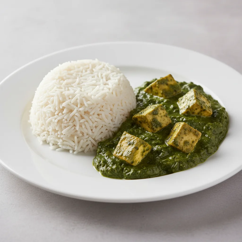 Saag Paneer Plate Saag Paneer Plate