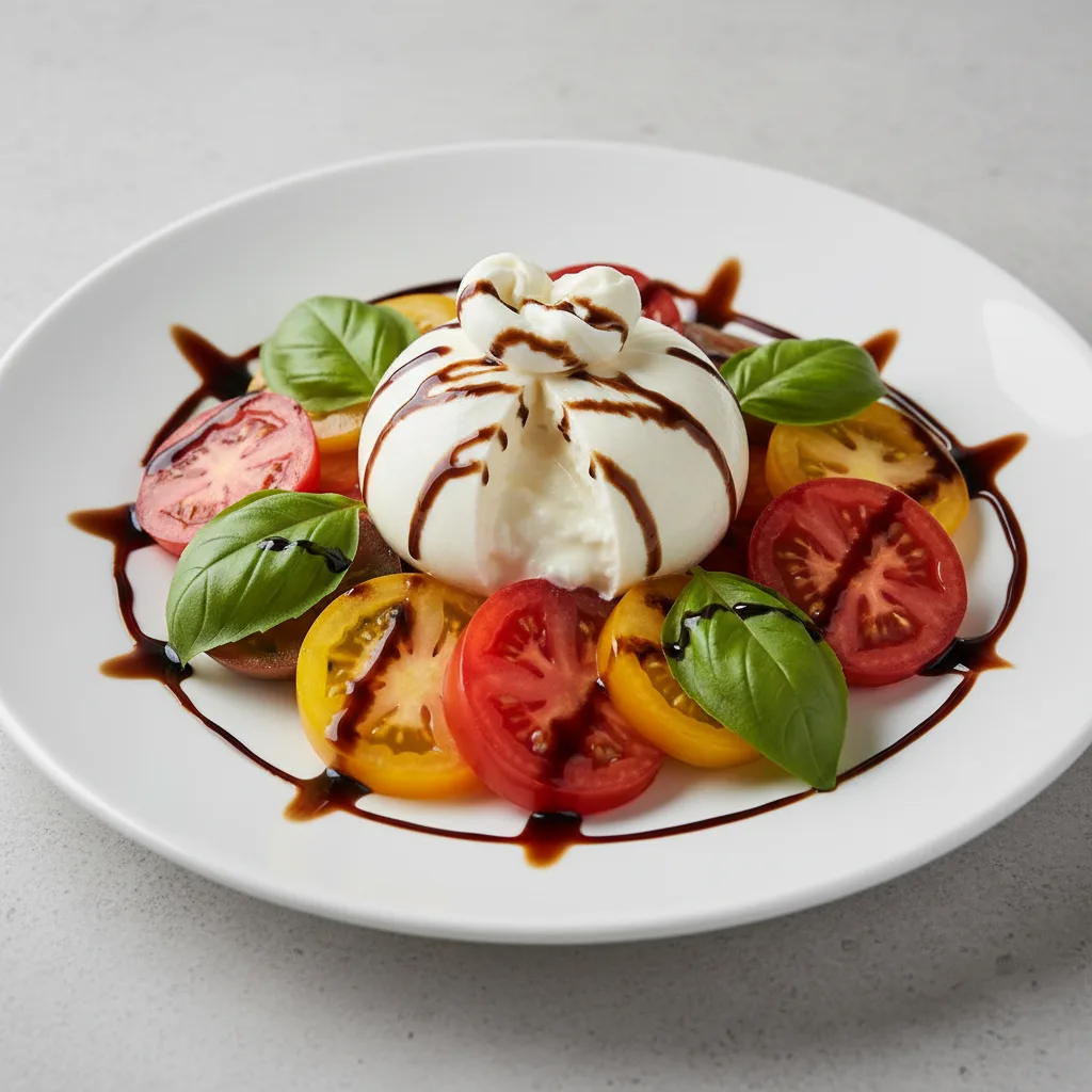 Burrata alla Caprese Burrata alla Caprese