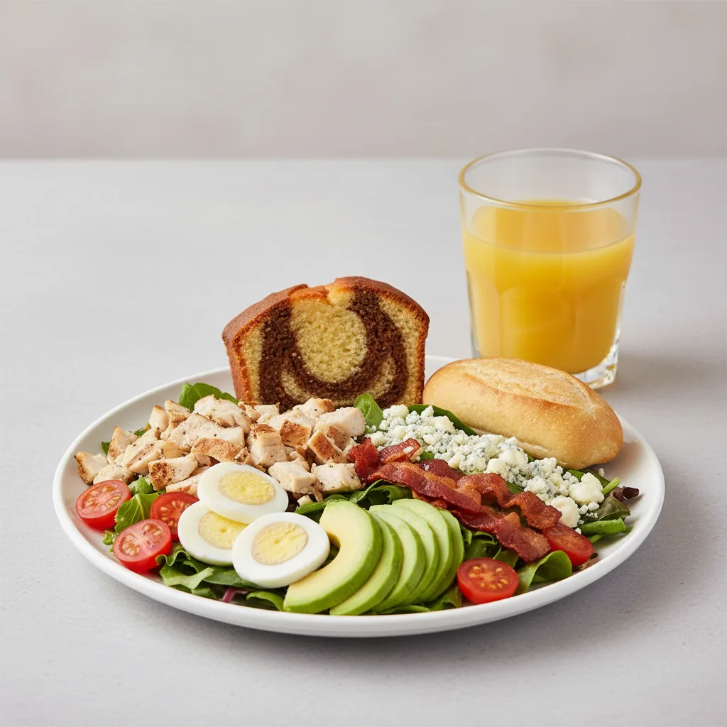 Cobb House Salad, Poundcake, Orange Juice Cobb House Salad, Poundcake, Orange Juice