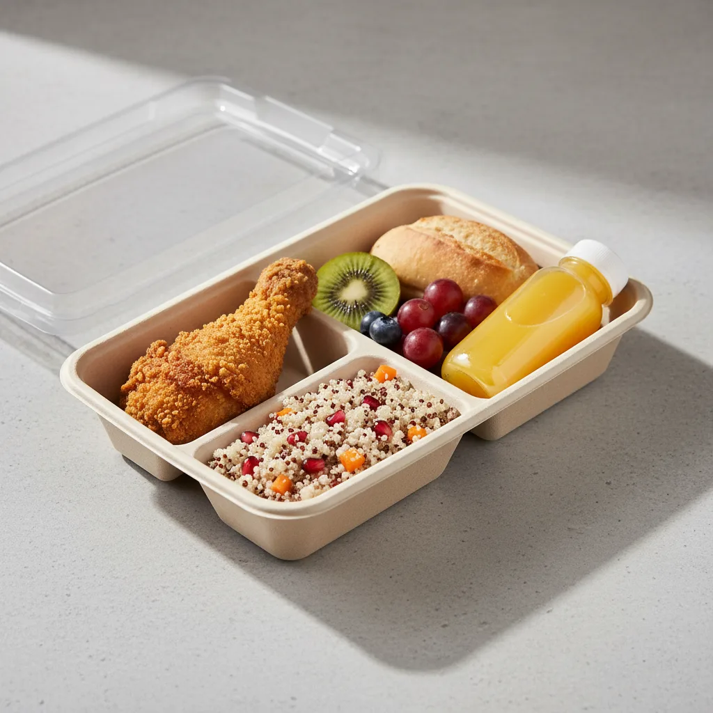 Fried Chicken, Quinoa, Fruit Fried Chicken, Quinoa, Fruit