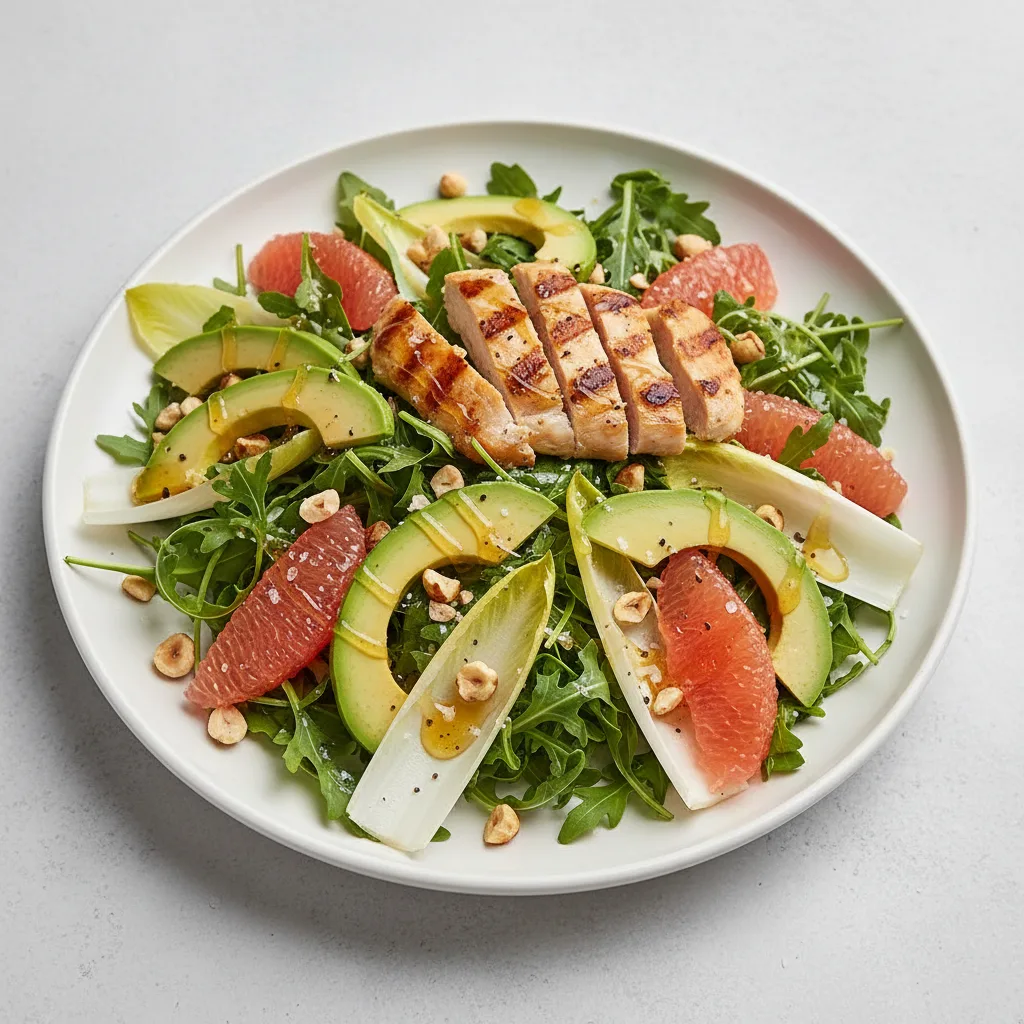 Arugula and Endive Salad With Chicken