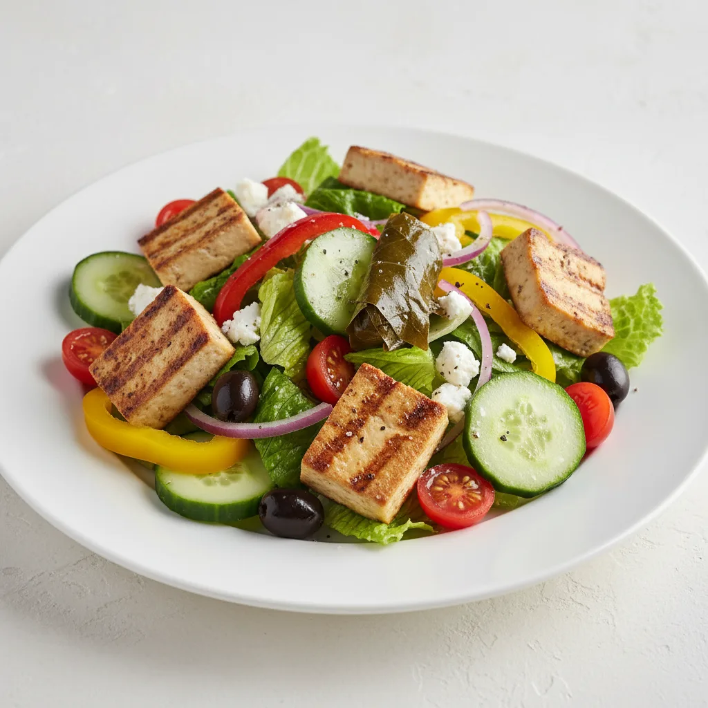 Greek Salad With Tofu