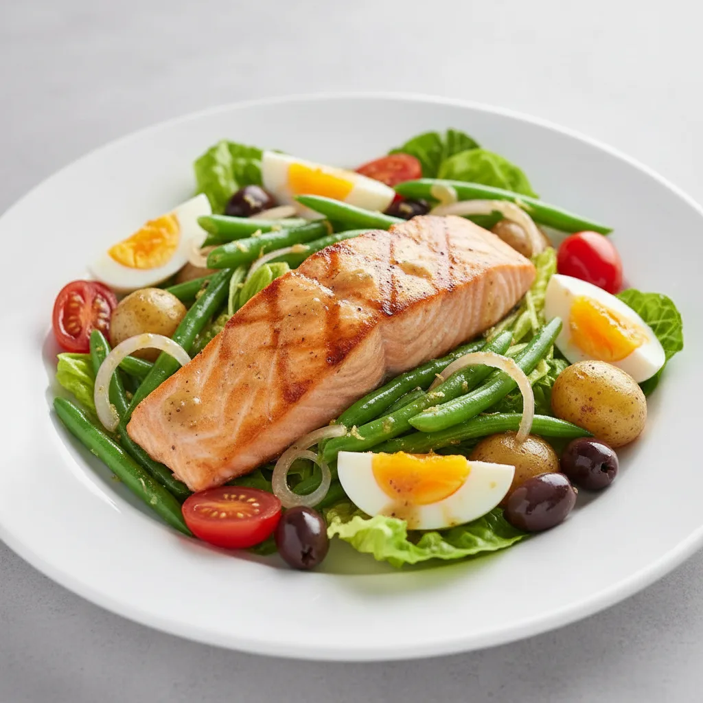 Grilled Salmon Nicoise Salad