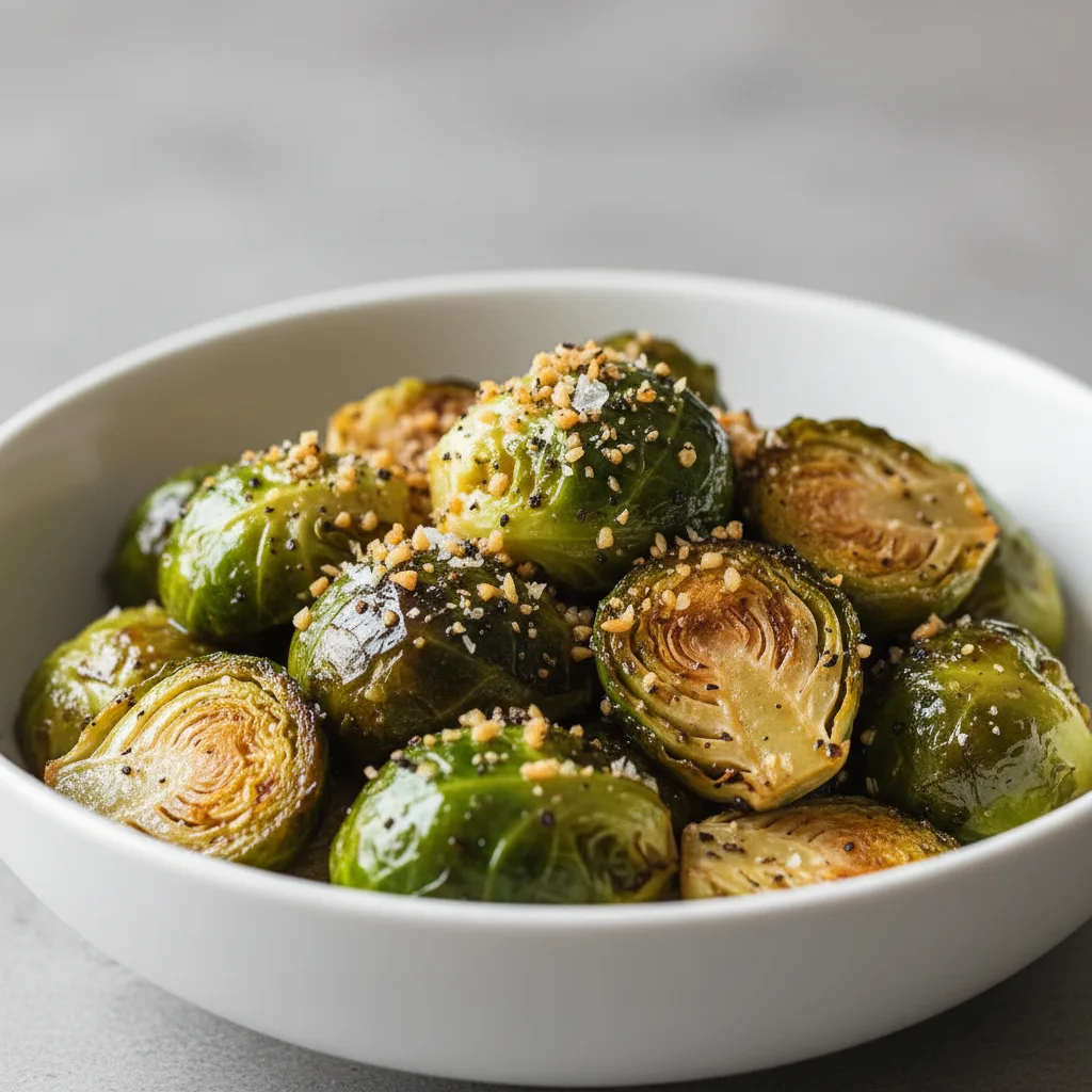 Garlic Roasted Brussel Sprouts