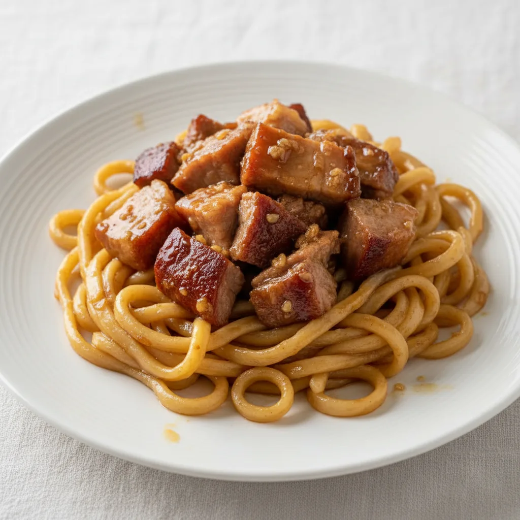 Honey Pork Shoulder Garlic Noodles Honey Pork Shoulder Garlic Noodles