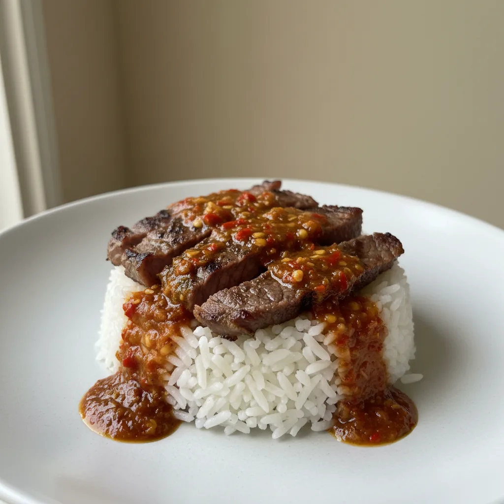 Chili Steak Rice Chili Steak Rice