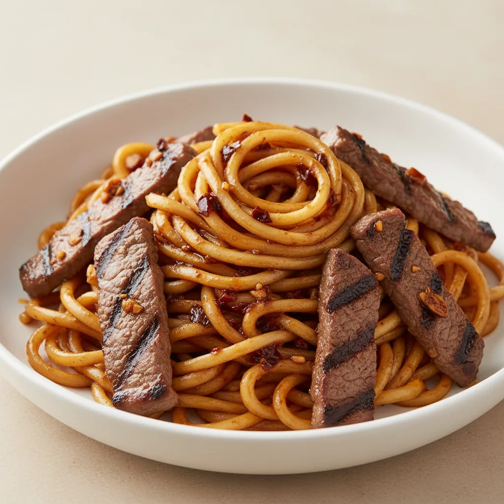 Chili Steak Garlic Noodles Chili Steak Garlic Noodles