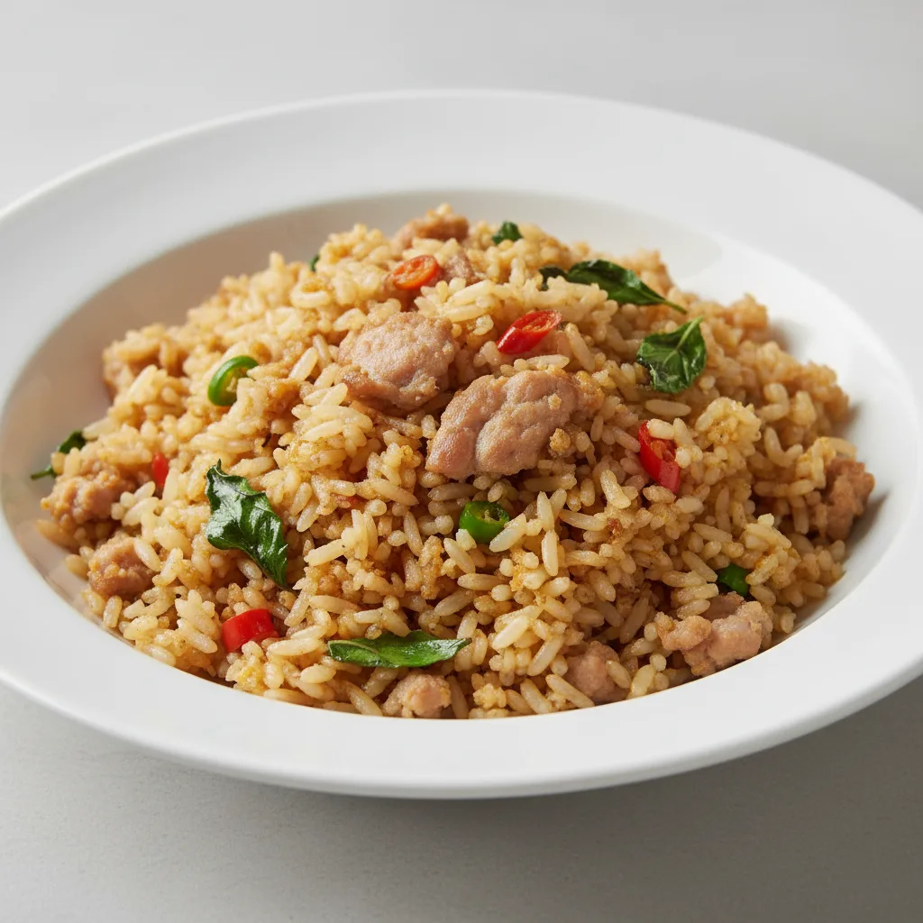 Basil Pork Fried Rice Basil Pork Fried Rice