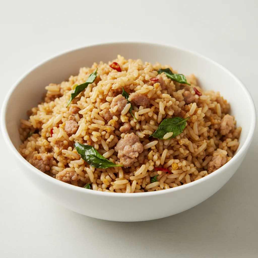 Basil Pork Fried Rice Basil Pork Fried Rice