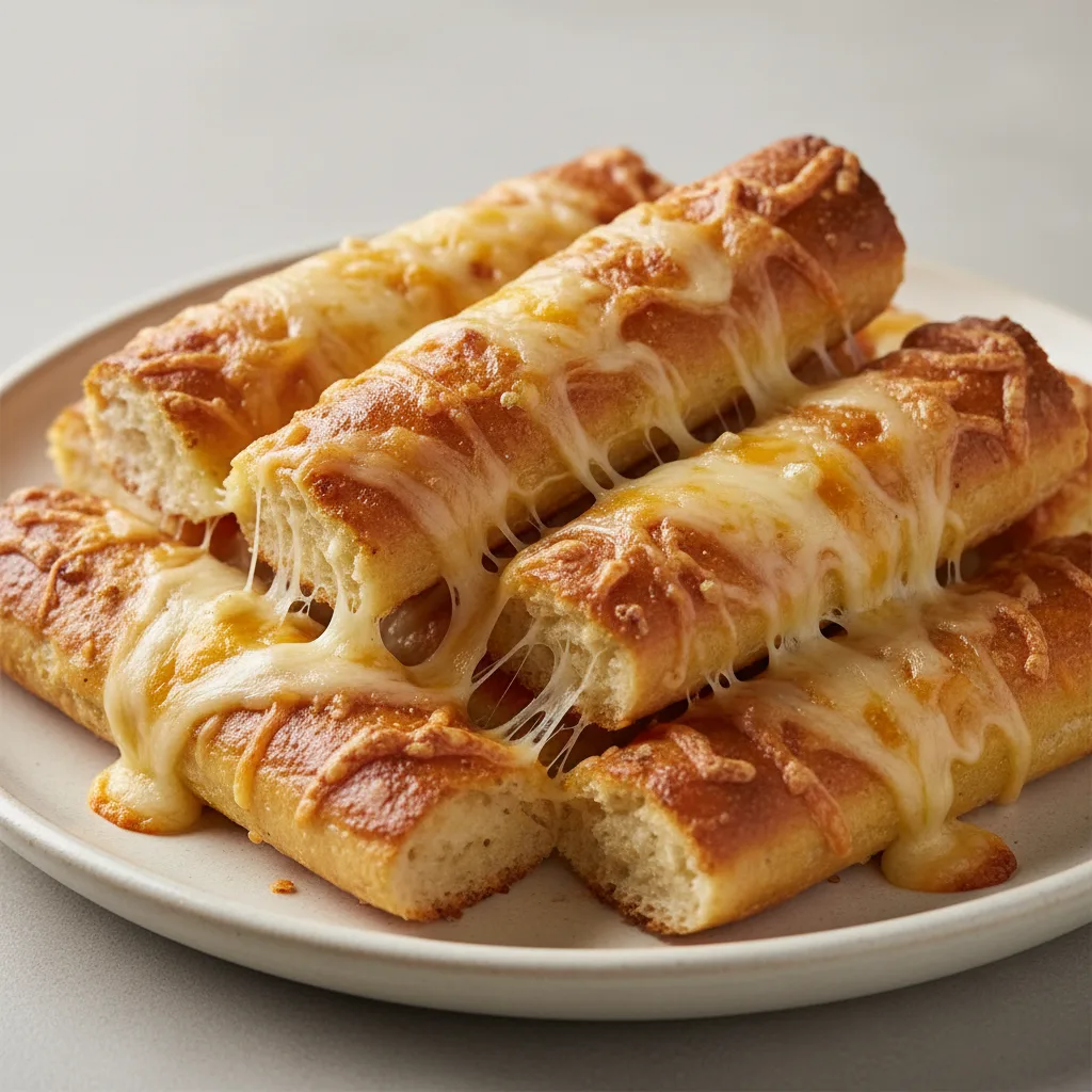 Vegan Cheesy Garlic Breadsticks