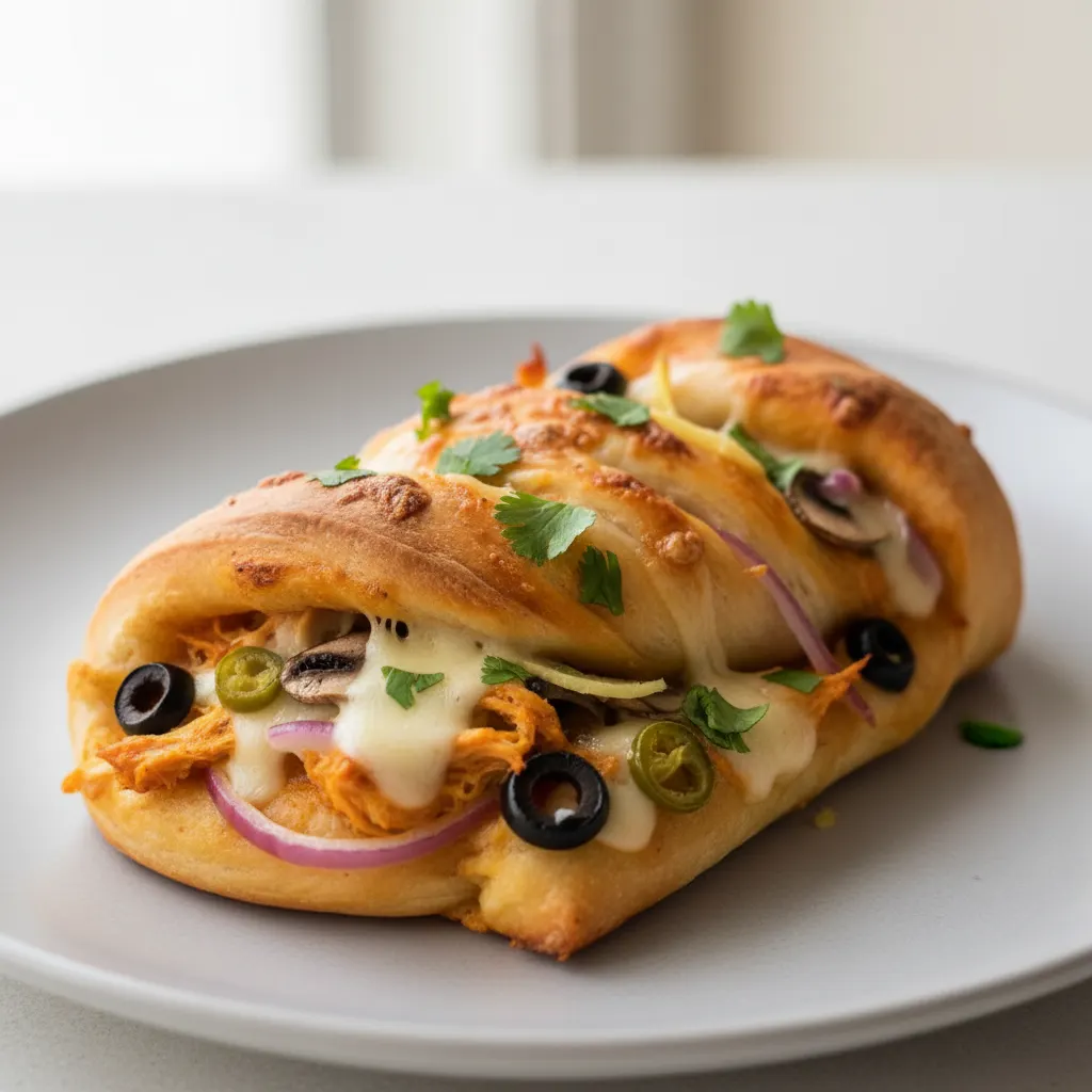 Halal Curry Chicken Pizza Twist