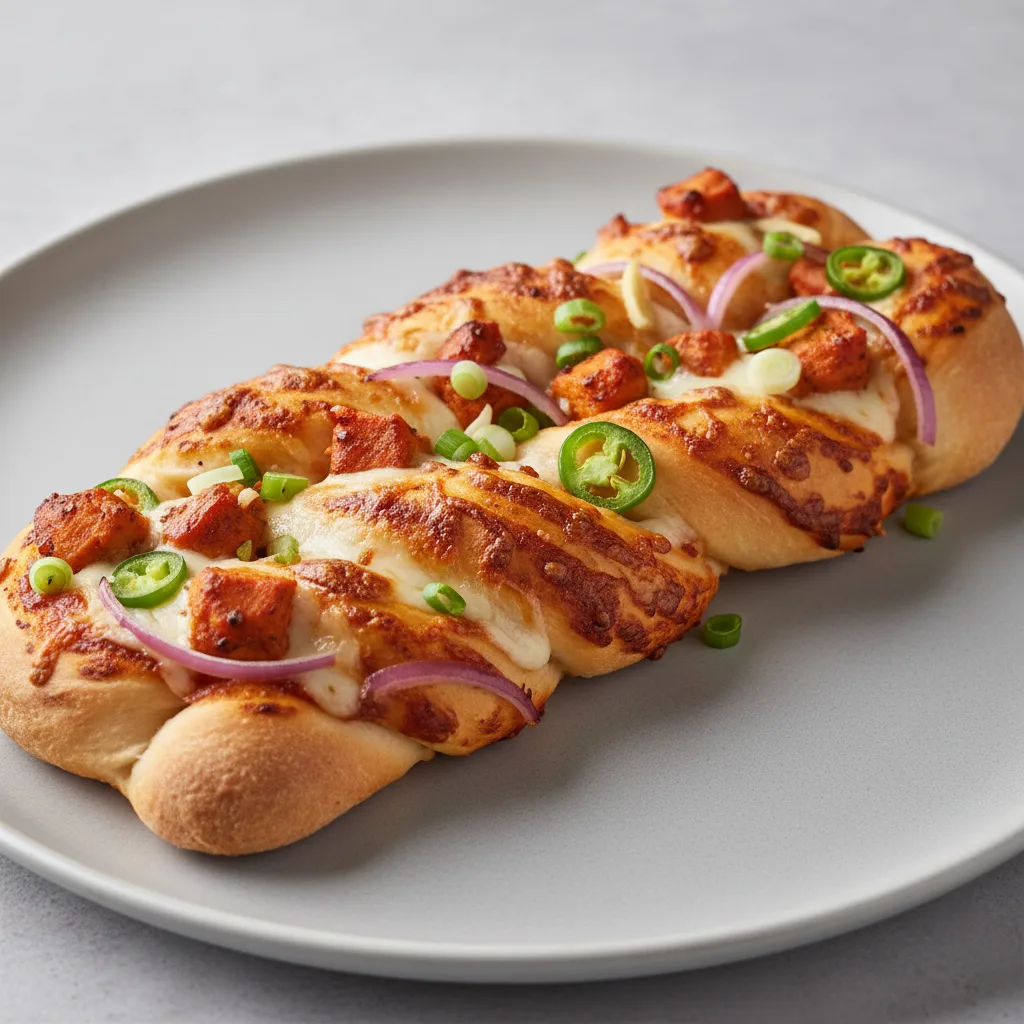 Halal Manchurian Chicken Pizza Twist