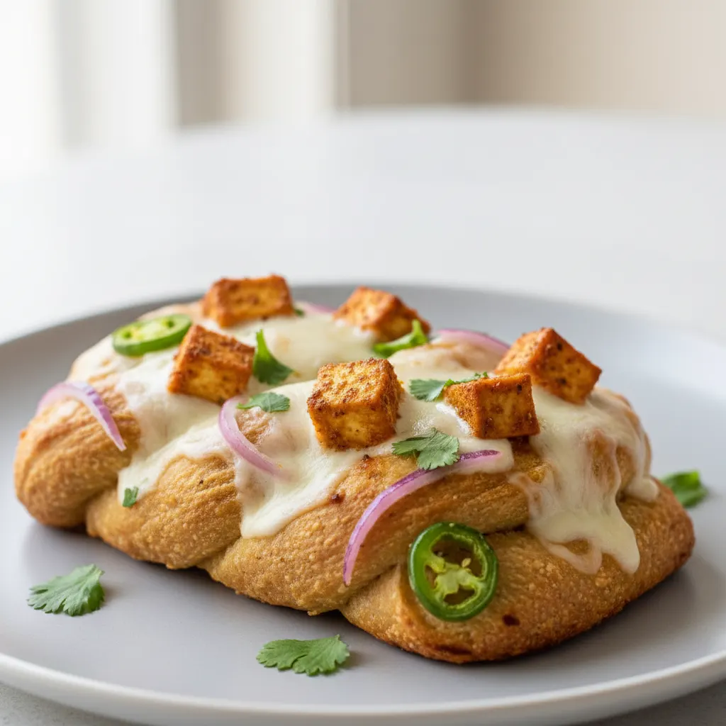 Gluten-Free Achari Paneer Pizza Twist