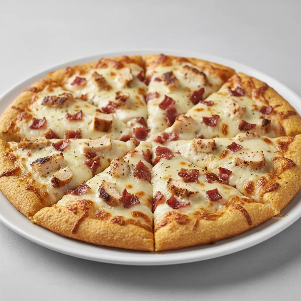 Gluten-Free Chicken Bacon Ranch Pizza