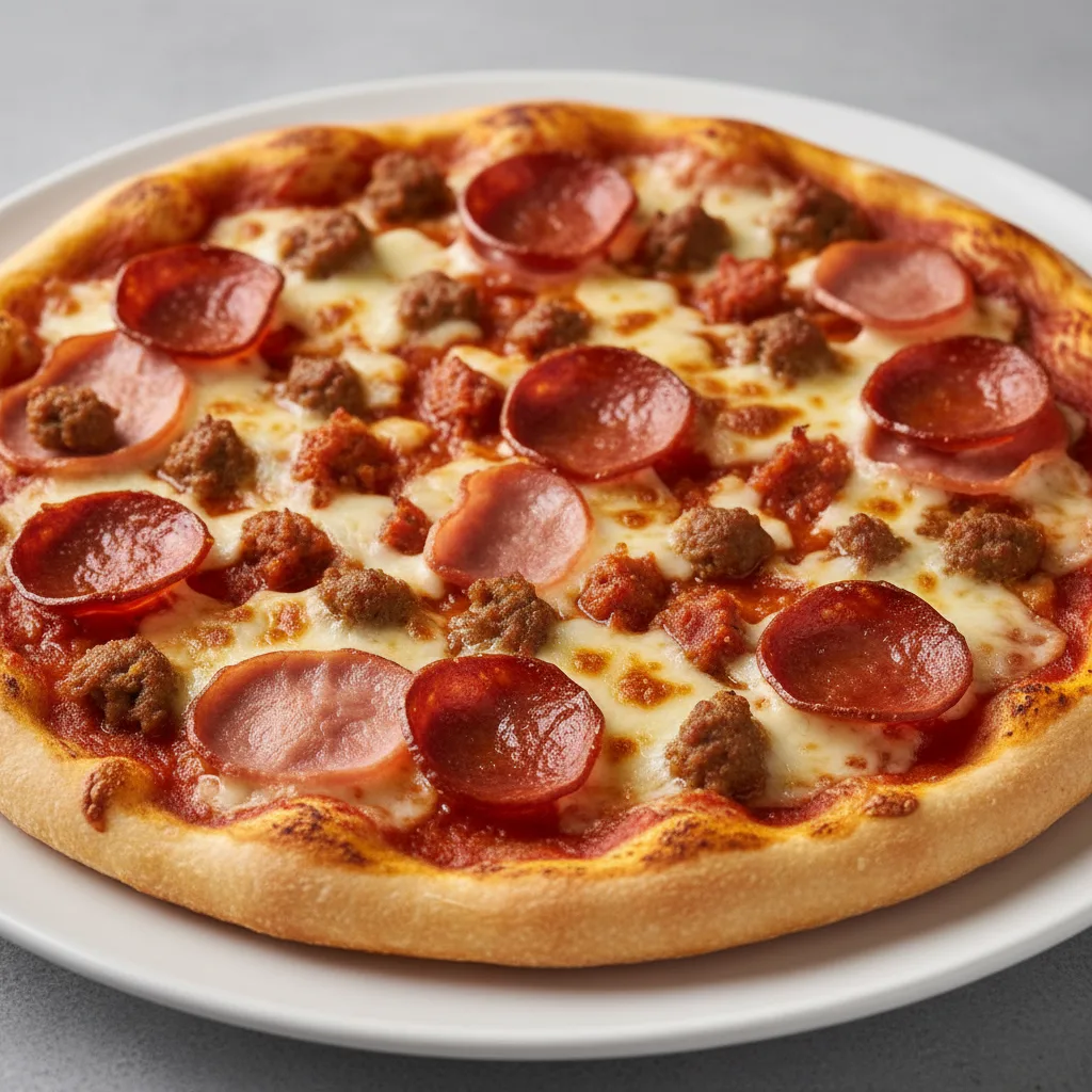Gluten-Free Vegan All Meat Pizza