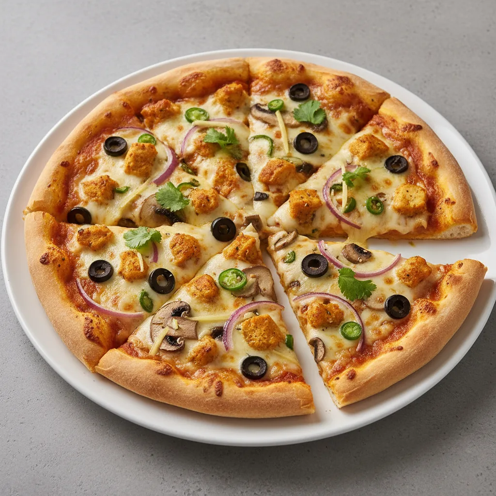 Halal Curry Pizza