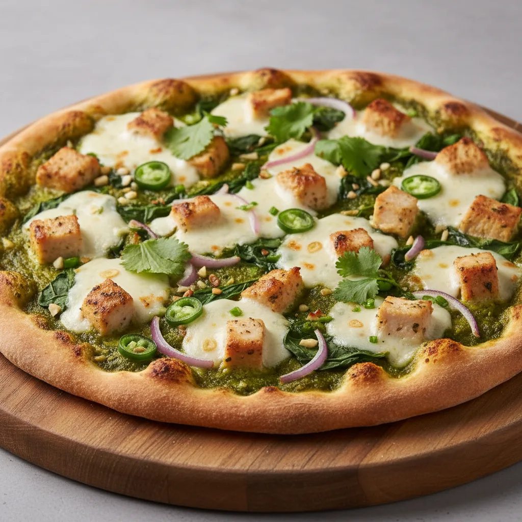 Halal Pesto Pizza