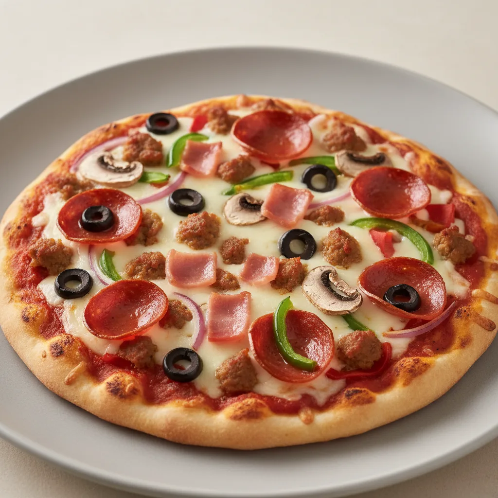Combination Naan Pizza