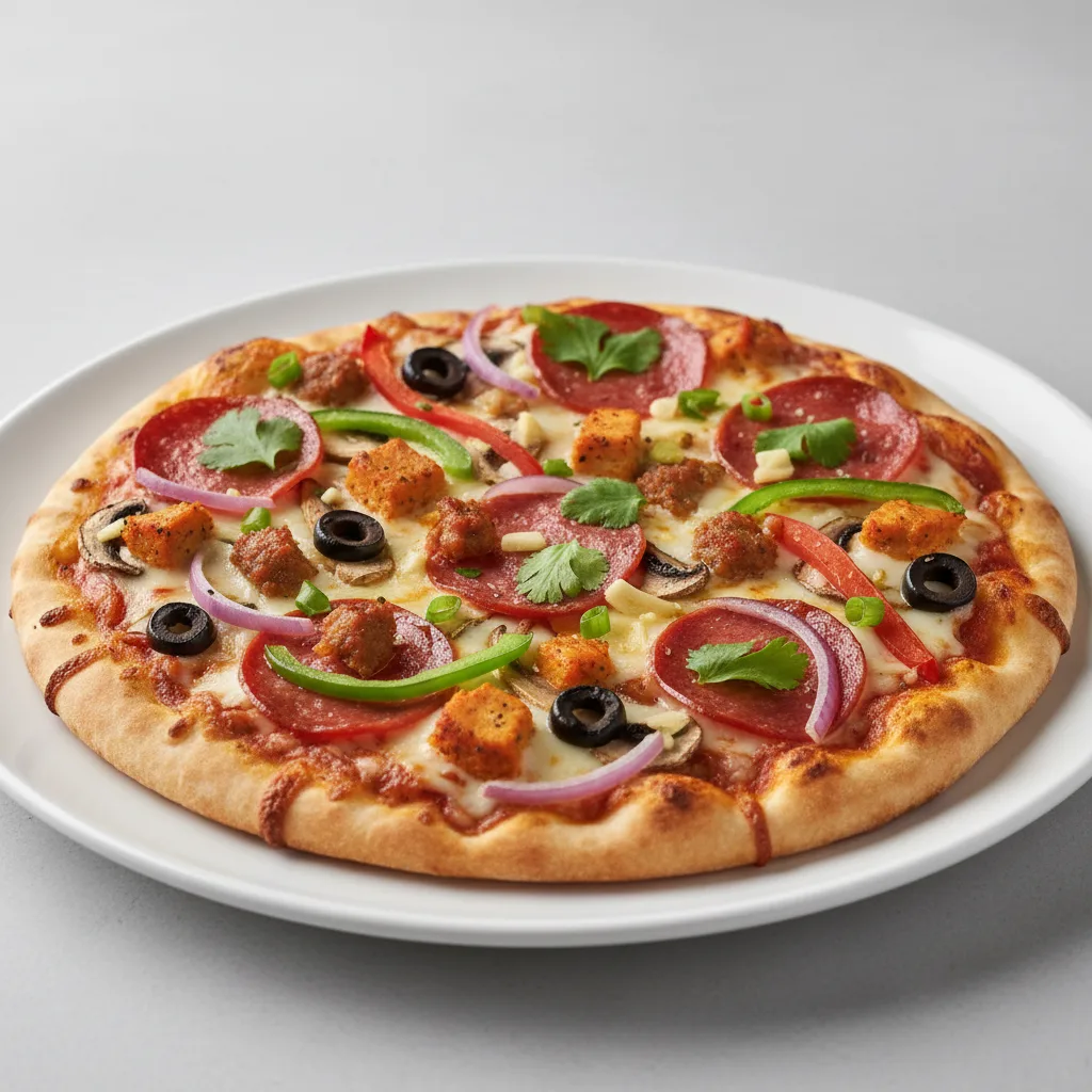 Desi Combo Naan Pizza