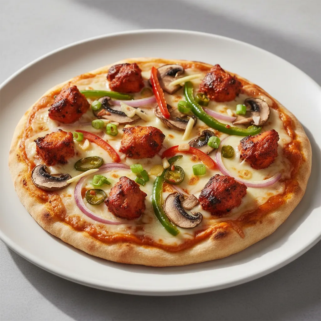 Lahori Chicken Tikka Naan Pizza
