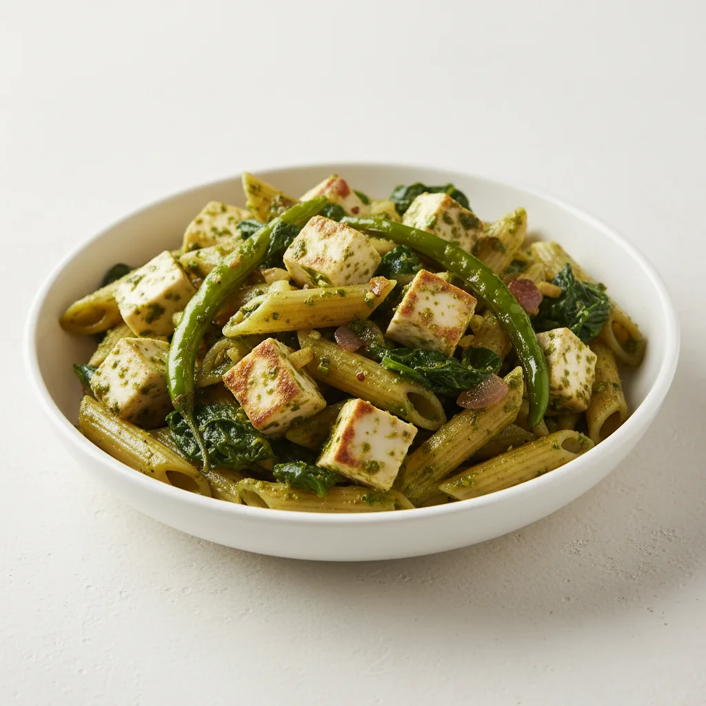 Palak (Pesto) Paneer Pasta