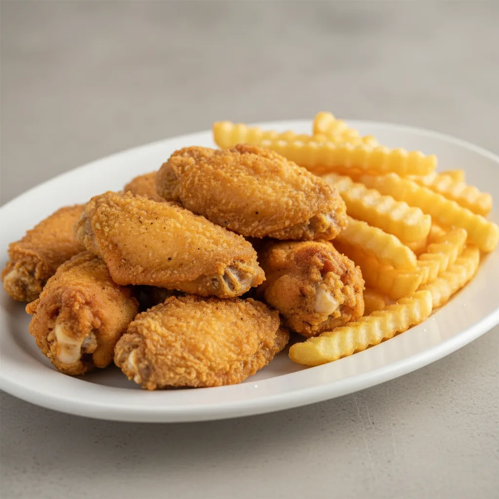 Chicken Wings with Fries (7 Pieces) Chicken Wings with Fries (7 Pieces)