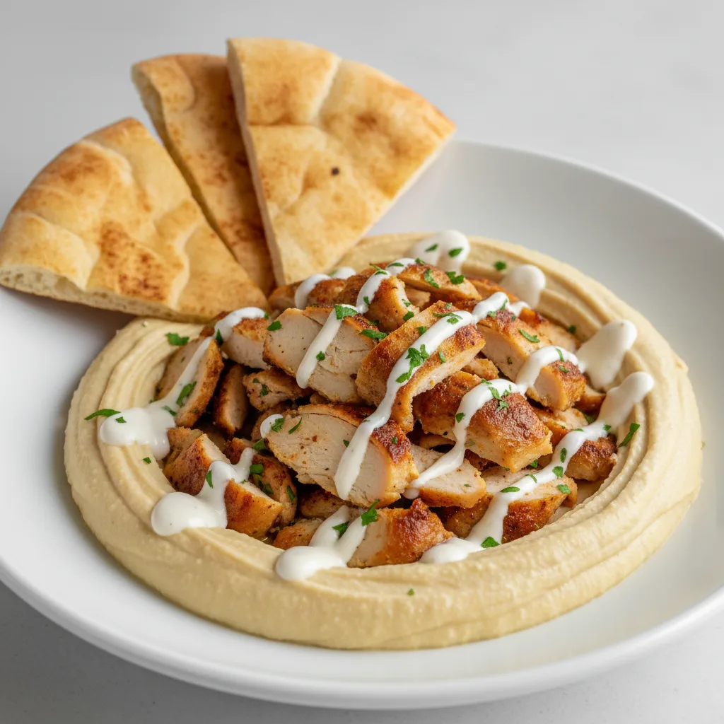 Hummus Bowl with Chicken Gyro Hummus Bowl with Chicken Gyro