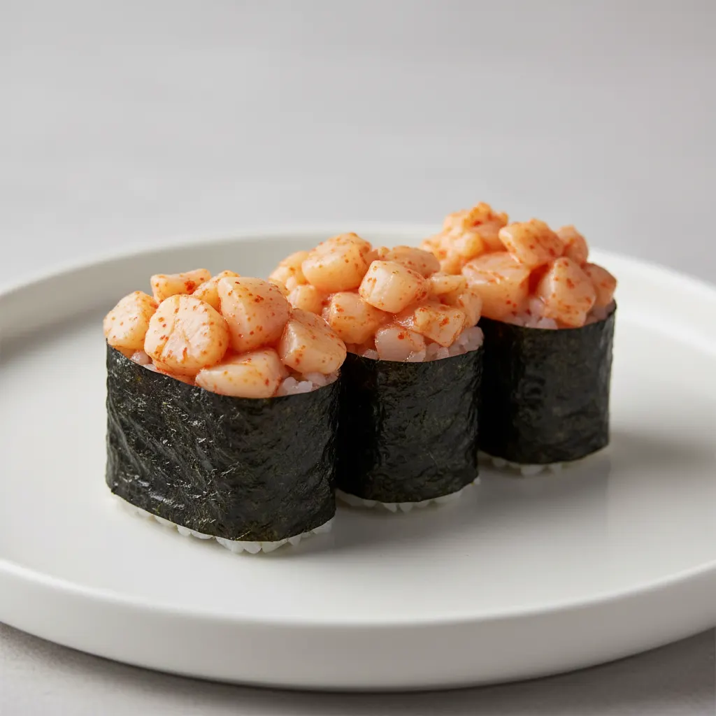 Spicy Scallops Gunkan Spicy Scallops Gunkan